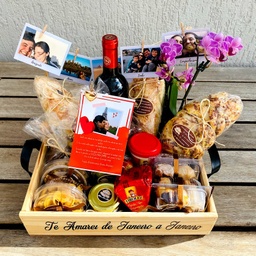 Cesta Caixote Varal de Amor